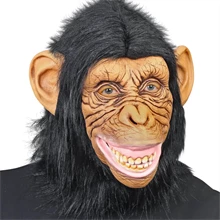 Monkey chimpanzee latex mask