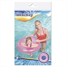 BESTWAY FROSTED NEON SWIM RING 76CM