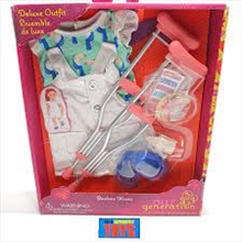 DELUXE DOLL OUTFIT & CRUTCHES