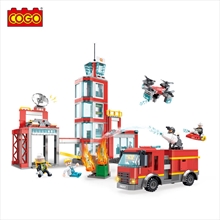 Fire Station With Truck