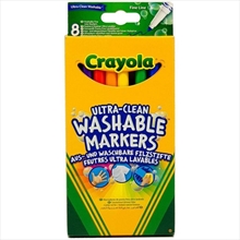 8 Fine Ultra-Clean Washable Markers