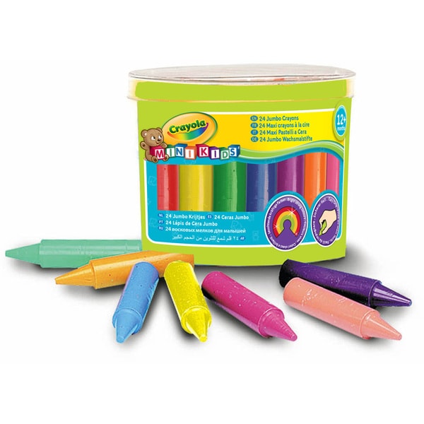 Mini Kids - 24 Maxi Pencils Wax