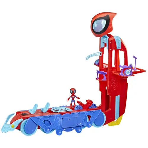 Spidey and His Amazing Friends Spider Crawl-R Deluxe Headquarters Playset