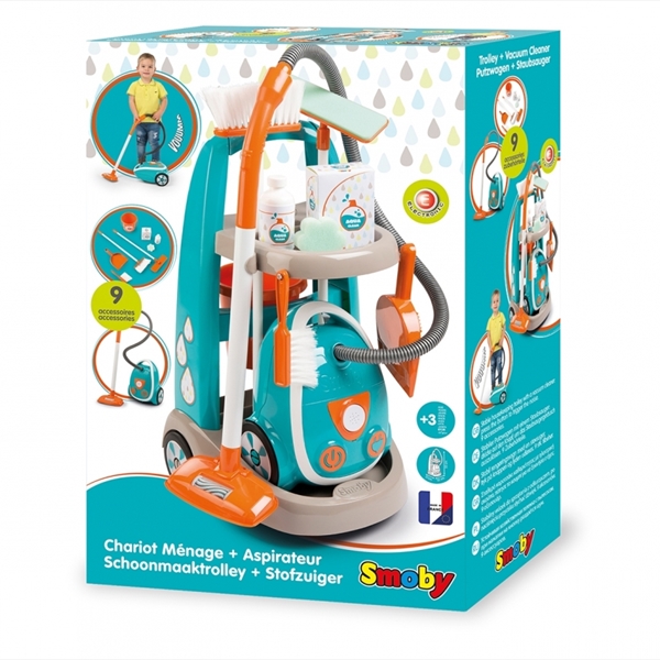 Cleaning Trolley & Vaccum Cleaner