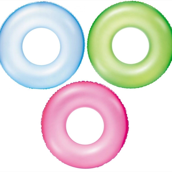 91Cm Frosted Neon Swim Ring