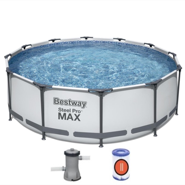 Round Pool frame Steel Pro Max 366 cm x 100 cm