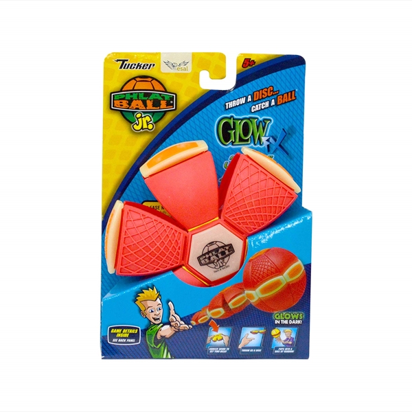 Phlat Ball Jr. Glow - Red & Orange