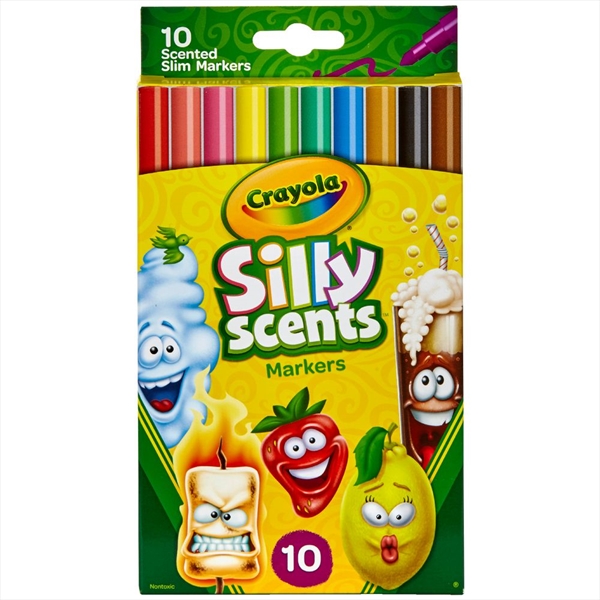 10 Scented Thin Markers