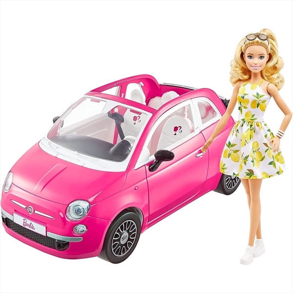Barbie Doll With Fiat 500