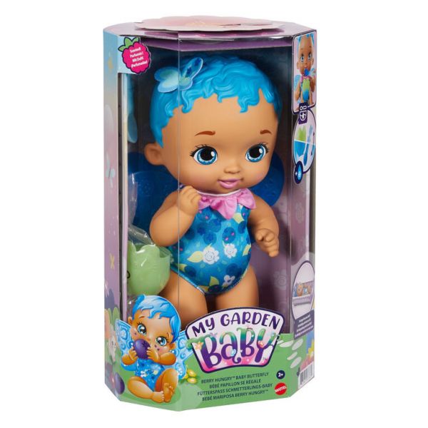 My Garden Baby Berry Hungry Butterfly Doll - Blue Hair