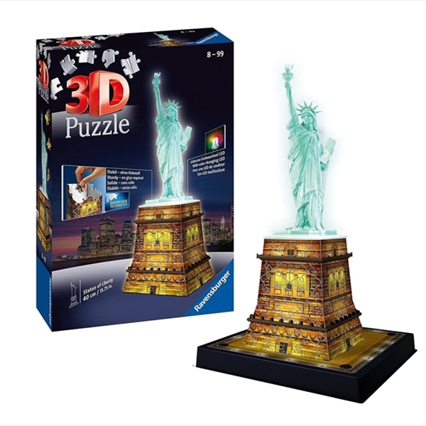 3D Statue Of Liberty Night Edition, 108 Pieces