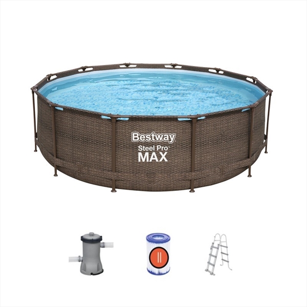 Steel Pro Frame Max Round Pool 3.66m x 1m