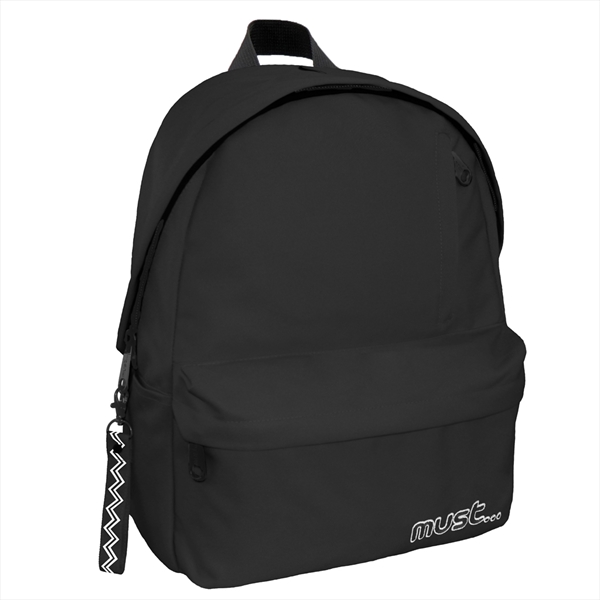 Backpack Must Monochrome 4 Cases, 42cm - Black