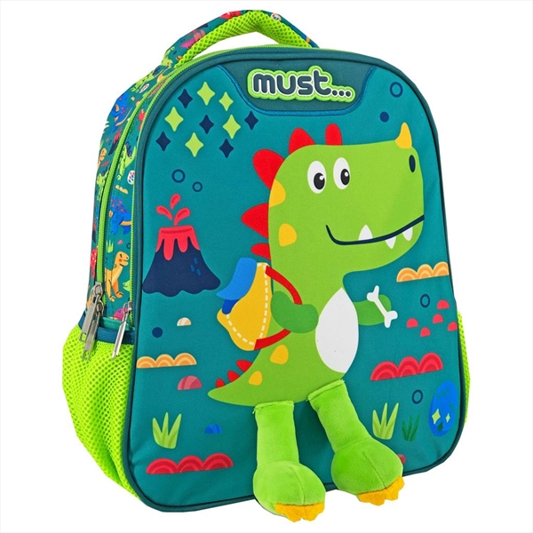 Junior Backpack Must Charmy Little Dino 2 Cases, 31cm