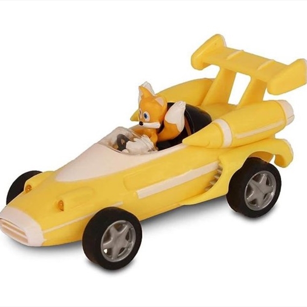 Sonic All Stars Racing Pull Back Tails Car - 9cm
