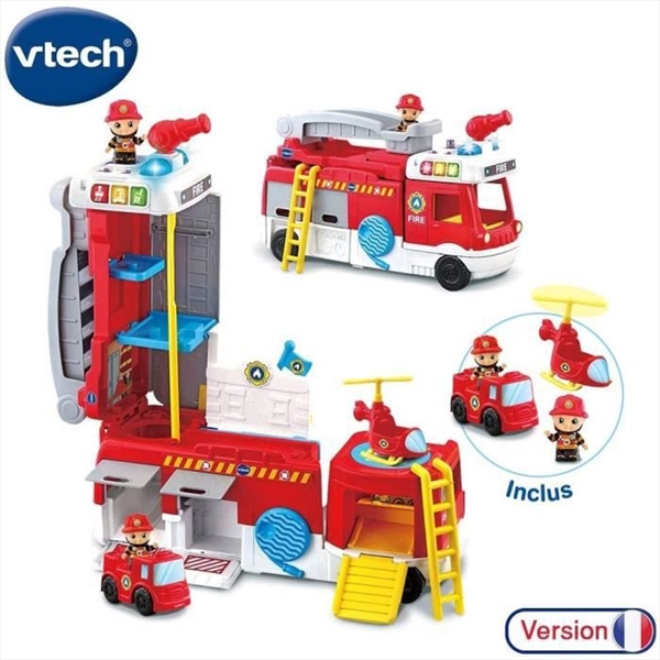 Toot Toot Friends Super 2 In 1 Fire Station Truck - French