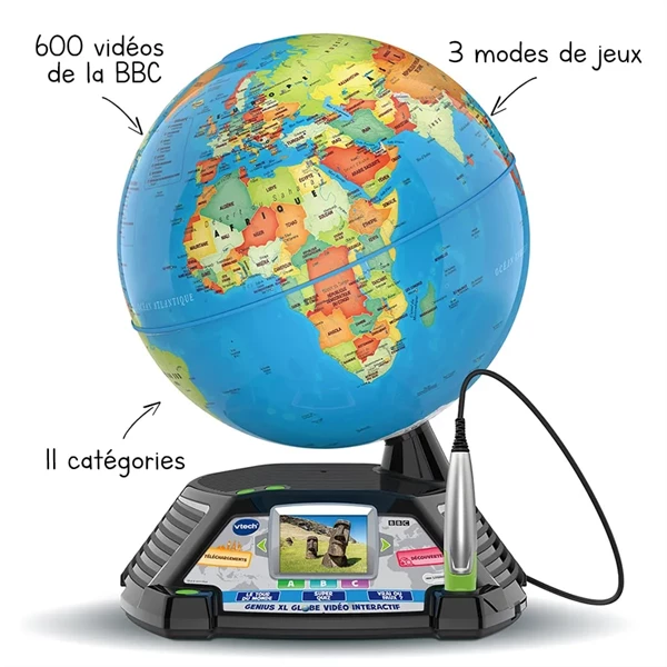 Genius XL - Globe video interactif - French