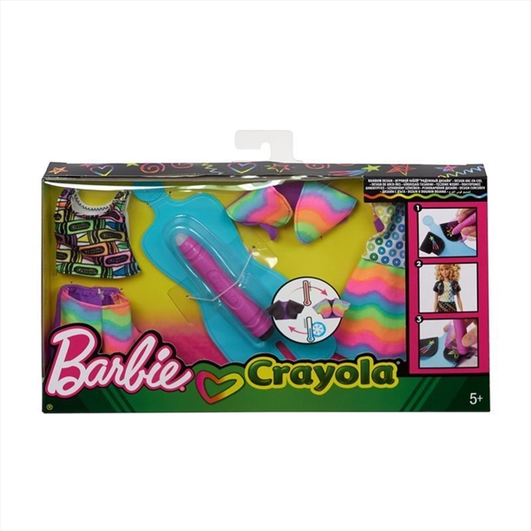 Barbie Crayola Rainbow Design Set