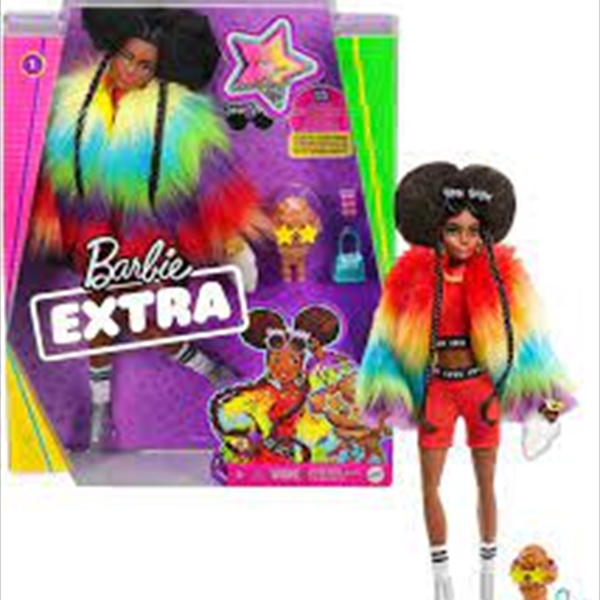 Barbie Extra Doll #1 With Jacket Multicolored