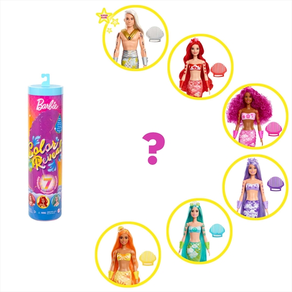 Barbie Colour Reveal Mermaid Doll - Mystery Pack