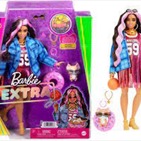 Barbie Extra Doll #13 in Basketball Jersey & Bike Shorts