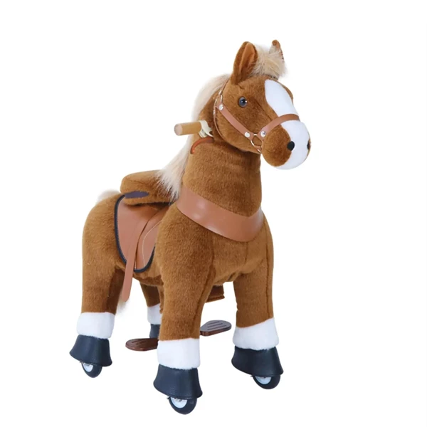 Ride On Walking Pony, Light Brown - Small