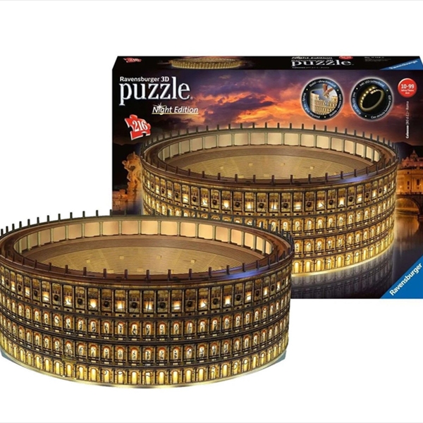 3D Colosseum in Rome Night Edition, 216 Pieces